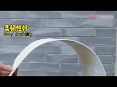 En dehors d'en céramique imitez le bois le mur flexible qu'extérieur couvre de tuiles le matériel décoratif de construction