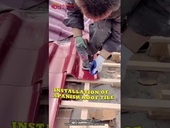 Taille en céramique espagnole 220*220mm de beaucoup de couleurs de villa d'hôtel de tuiles de toit