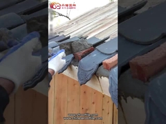 Tuile de toit mate non vitrée chinoise de tuiles de toit d'antiquité résidentielle traditionnelle