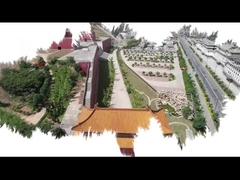 Tuile de toit vitrée par temple de chinois traditionnel d'utilisation de belvédère de tuiles de toit