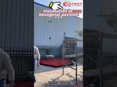 Pavillon en bois de belvédère d'arrière-cour personnalisable en bois chinoise de taille