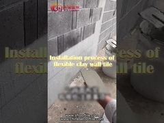 Mur extérieur flexible de villa de Clay Tiles Brick Cladding For de pierre de MCM personnalisable