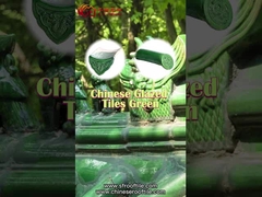 Temples anciens Matériau céramique Chine Carreaux de toit vitrés avec une surface lisse et brillante