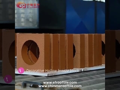 Briques creuses en céramique de décoration de ventilation rouge de mur pour des barrières de jardin