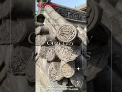 Carreaux de toits en argile chinois de couleur grise ignifuges pour le bâtiment du jardin du temple de Chine