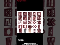 Décoration murale en terre cuite Blocs de brise creux Résistance au gel