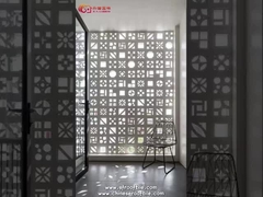 Blocs de béton ajourés blancs