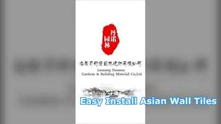 Le mur modulaire de style asiatique avant-toit installe facilement des tuiles de toit en plastique