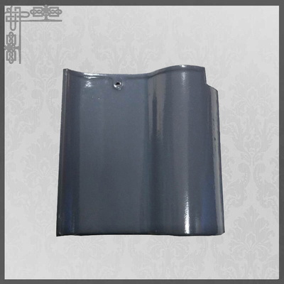 qualité  S Type Glossy Ceramic Roof Tiles House Glazed 220mm Grey Clay Roof Tiles Usine