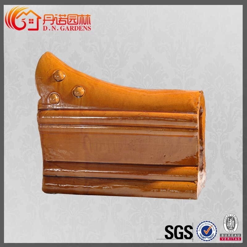Temple décoratif en céramique Dragon Ridge Tiles de Clay Ridge Tiles Classical Glazed Buddhist