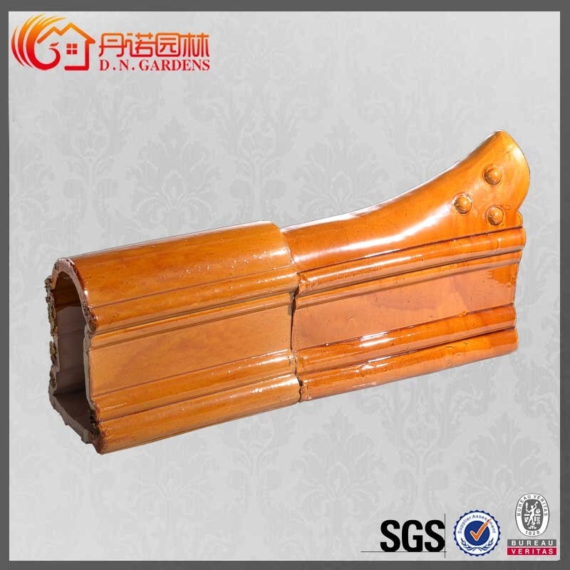 Temple décoratif en céramique Dragon Ridge Tiles de Clay Ridge Tiles Classical Glazed Buddhist