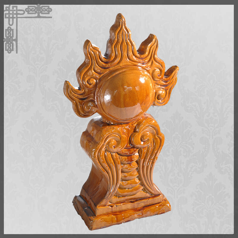 Décoration chinoise Art Collection Customizable Size Color de toit de Finial de toit d'aérolithe
