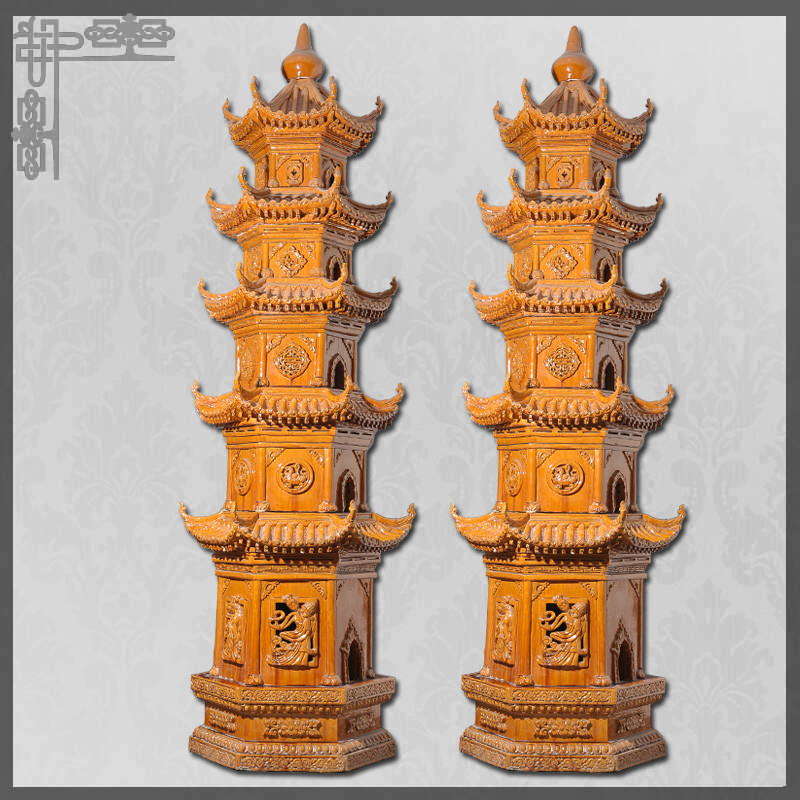 Adaptez la pagoda aux besoins du client de découpage énorme de décoration chinoise de toit de couleur de taille