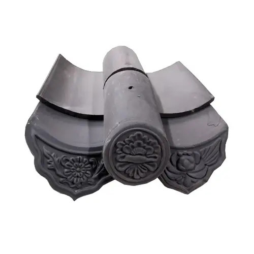 Carreaux de toits de temples pour l'architecture traditionnelle japonaise chinoise coréenne toiture en argile Ridge Ornament de toits de carreaux