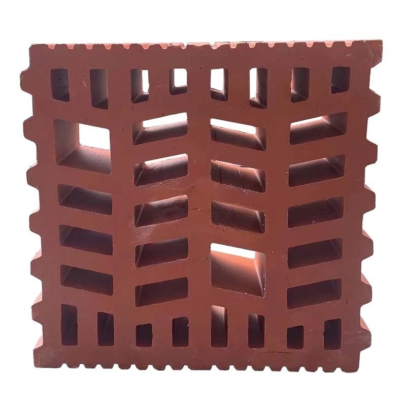 Décoration du bâtiment Briques de terre cuite décoratives creuses Blocs de brise d'argile rouge pour mur
