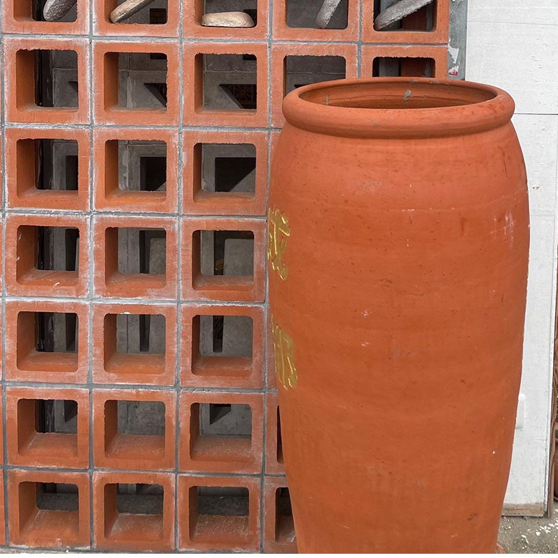 Décoratif Terracotta rouge Blocs de brise de mur d'argile pour les installations artistiques