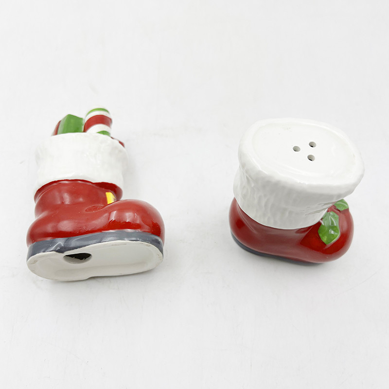 Père Noël et chaussures saline poivre shakers produits en céramique pour la cuisine et la décoration intérieure