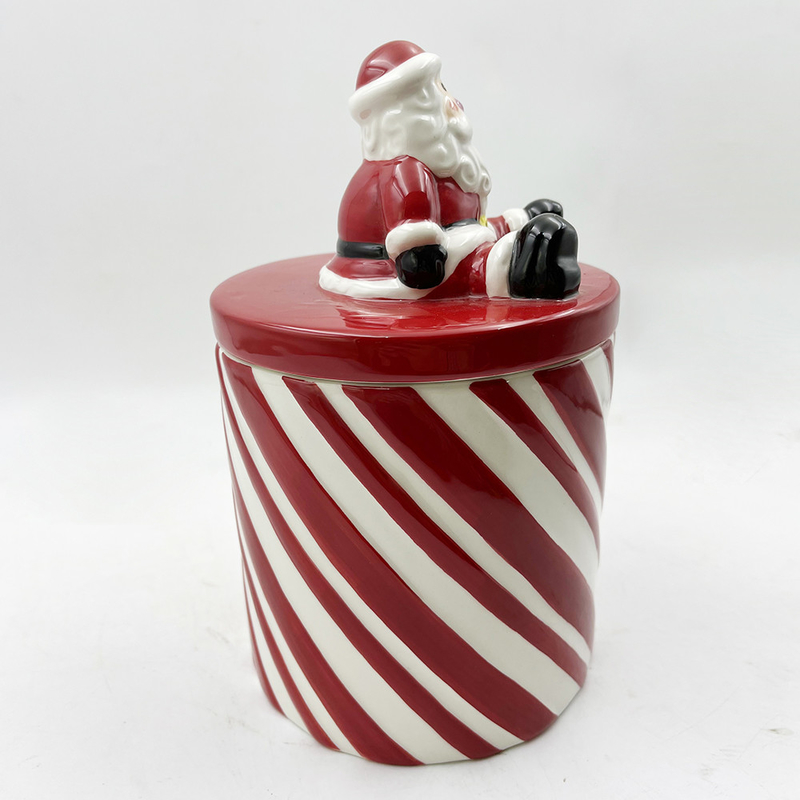 Taille personnalisée Couleurs rouges et blanches tasses en céramique avec poignée tasse de café Pour cadeau de Noël