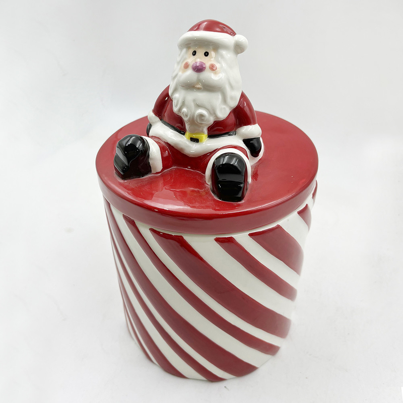 Taille personnalisée Couleurs rouges et blanches tasses en céramique avec poignée tasse de café Pour cadeau de Noël