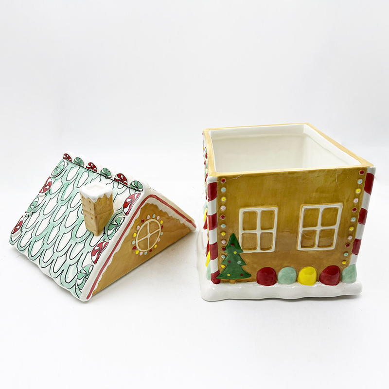 Produits en céramique sur mesure exquis Série de Noël Bonbons Jars de stockage Créatif