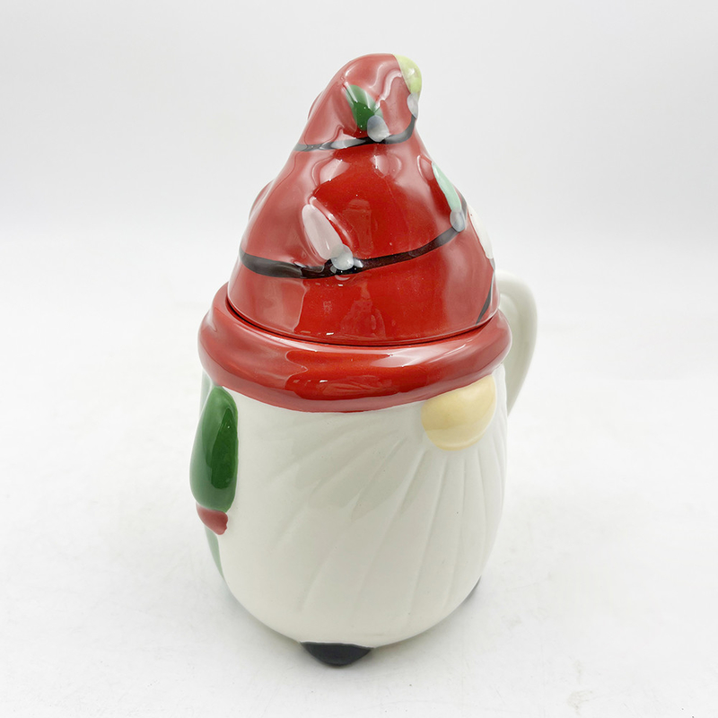 Créatif sur mesure 3D printemps Gnome décorations tasses de Noël tasses en céramique avec couvercle