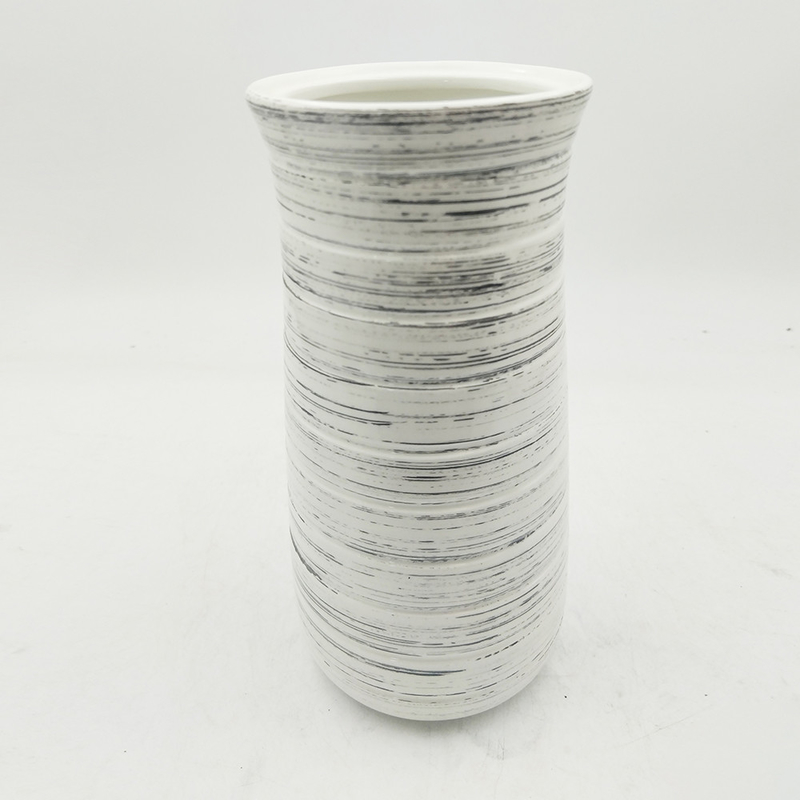 Décoration de ferme sur mesure Vases céramiques peintes à la main en pierre artisanale Vase florale pour la décoration de la maison