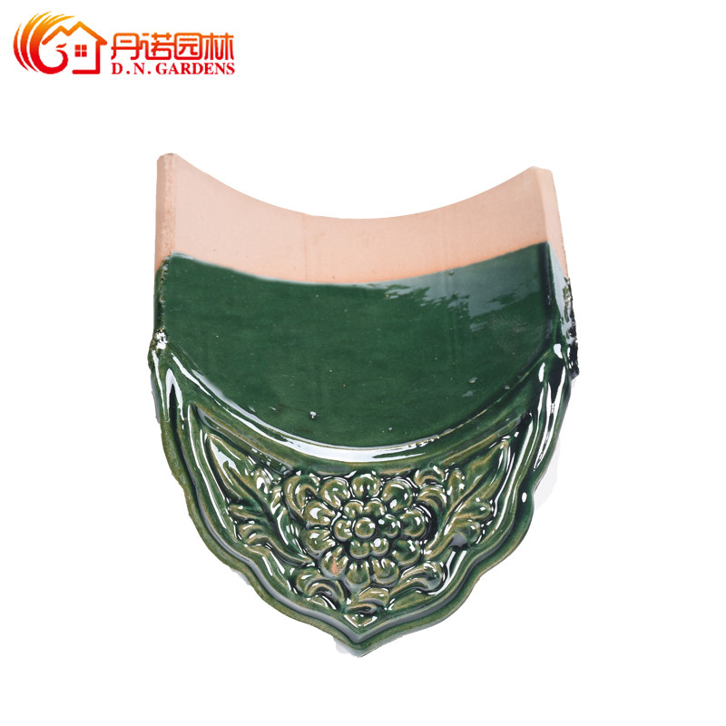 Carreaux de toiture à goutte à goutte vitrés de style ancien chinois pour les pavillons de jardin et les bâtiments modernes en terre cuite