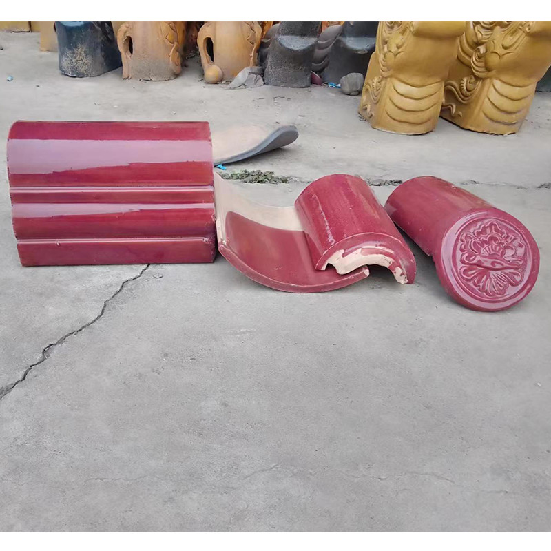 Carreaux de toit en verre chinois colorés personnalisables pour les parcs et les bâtiments traditionnels