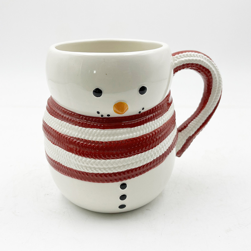 Série de Noël Café Eau Lait Coupe de bonhomme de neige mignon tasse de Noël tasse en céramique pour cadeaux Décoration de la maison