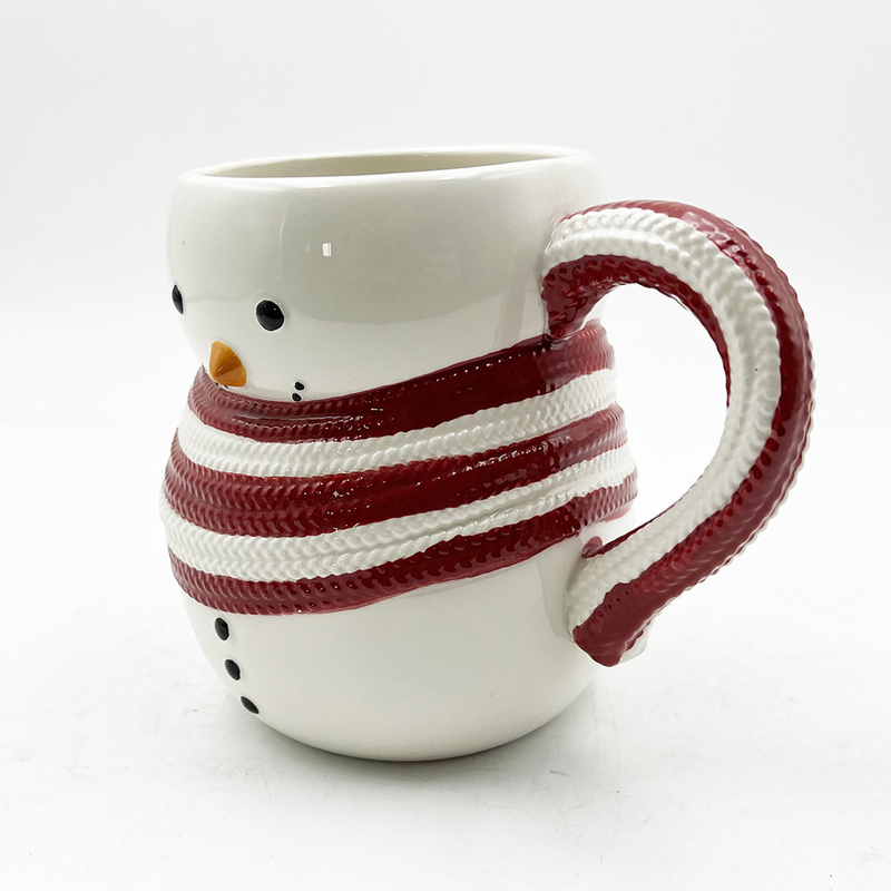 Série de Noël Café Eau Lait Coupe de bonhomme de neige mignon tasse de Noël tasse en céramique pour cadeaux Décoration de la maison