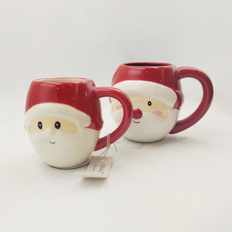 Petits animaux en céramique personnalisés, tasses à visage 3D peintes à la main, tasse de café pour cadeau, restaurant à domicile.