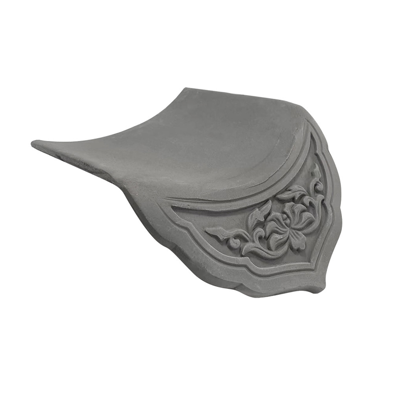 Carreaux de toiture en argile grise chinoise résistant aux intempéries pour les toits traditionnels