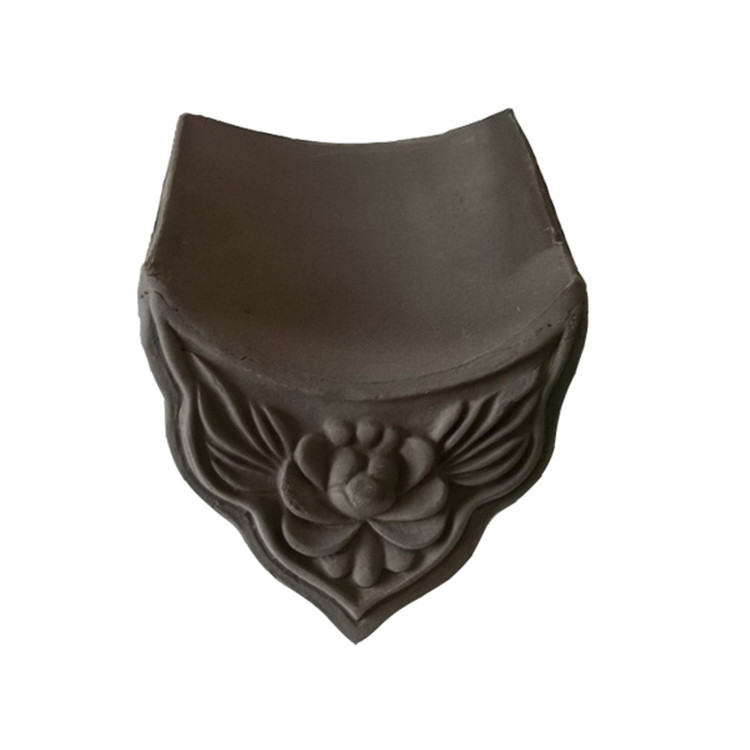 Temples bouddhistes non vernis Carreaux de toit en argile chinois gris Eco-friendly Durable pour l'architecture classique