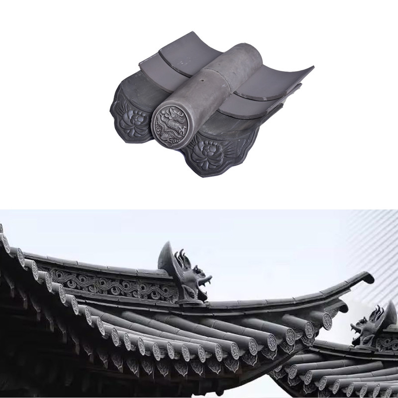 Des carreaux de toit en argile chinois décoratifs naturels résistants