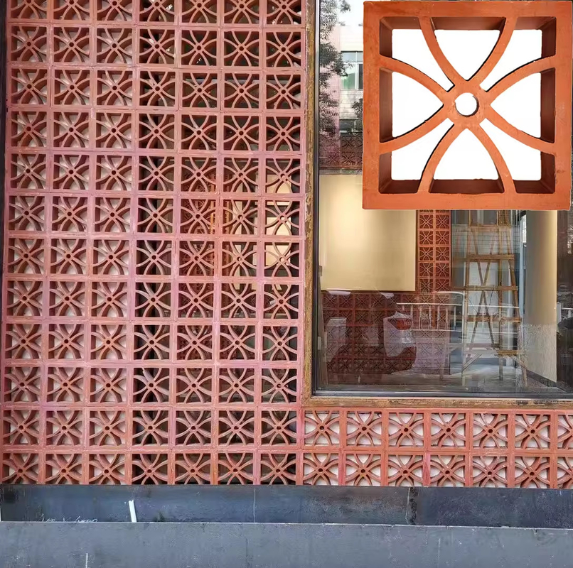 Matériau de construction Bloc ventilé pour les murs décoratifs en terre cuite