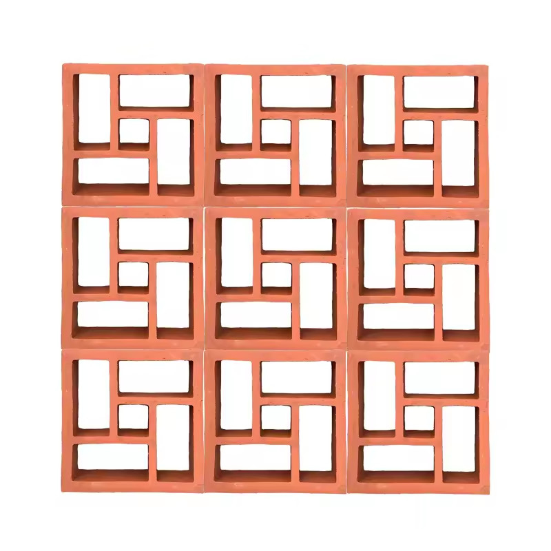 Blocs de brise pour la décoration murale motif géométrique terre cuite argile de ventilation de brique plafond creux décoratif