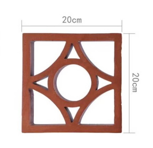 Décoration extérieure Paroi creuse Bloc de brise Terracotta Ventilation Briques d'argile