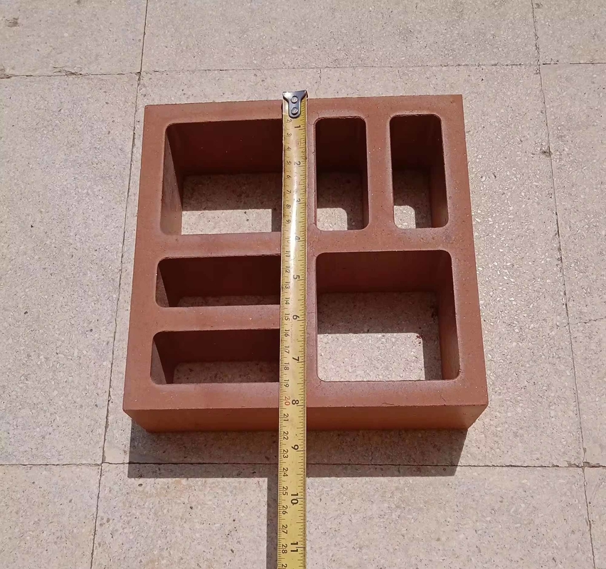 Clôture Briques de terre cuite rouge décoratif Carreaux de mur creux Argile de brique Bloc de terre cuite Ventilation