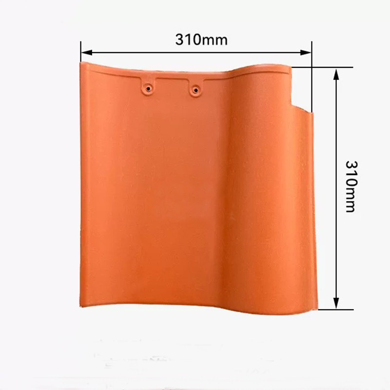 Carreaux de toit en céramique espagnole en forme de S Terracotta Argile rouge durable de style méditerranéen Idéal pour un projet de toiture résidentiel
