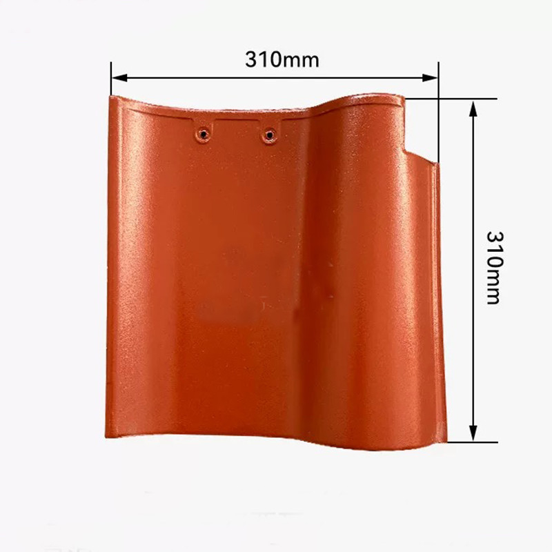 Carreaux de toit en céramique espagnole en forme de S Terracotta Argile rouge durable de style méditerranéen Idéal pour un projet de toiture résidentiel