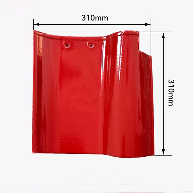 Carreaux de toiture espagnols de haute qualité en céramique rouge classique résistant aux intempéries Conception parfaite pour la maison traditionnelle