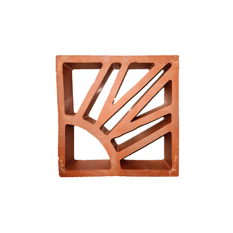 Décoration intérieure et extérieure Bloc de brise Carreaux céramiques Argile Rouge Carreaux de mur creux