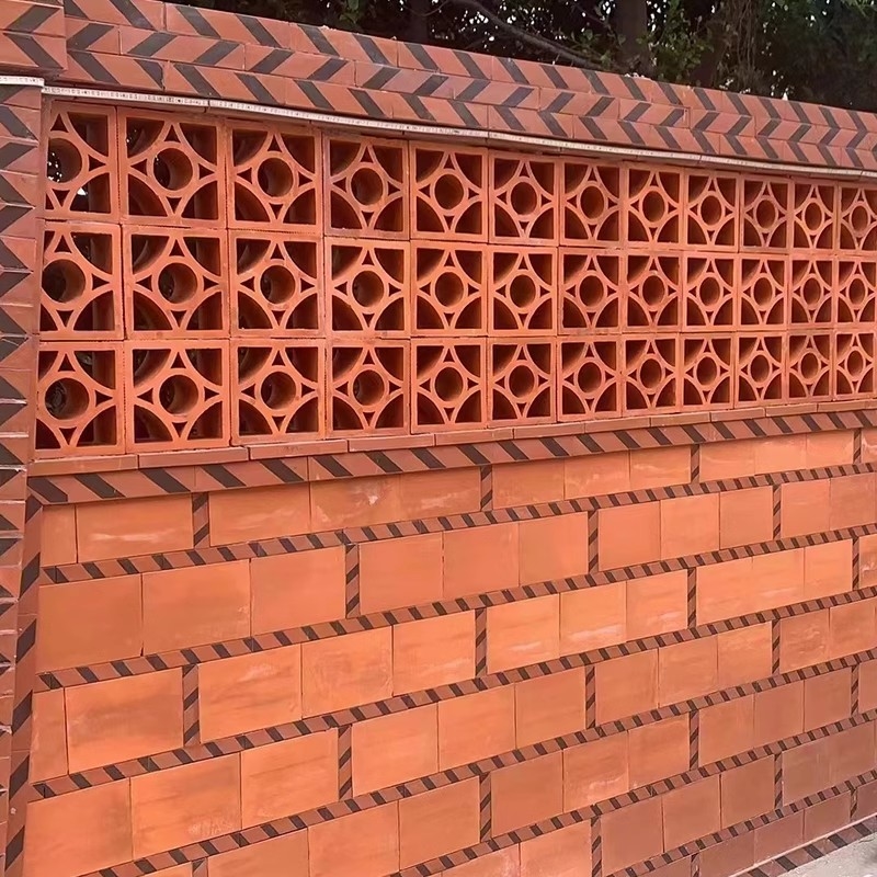 Moderne vitre décorative à bloc de brise en terre cuite en brique