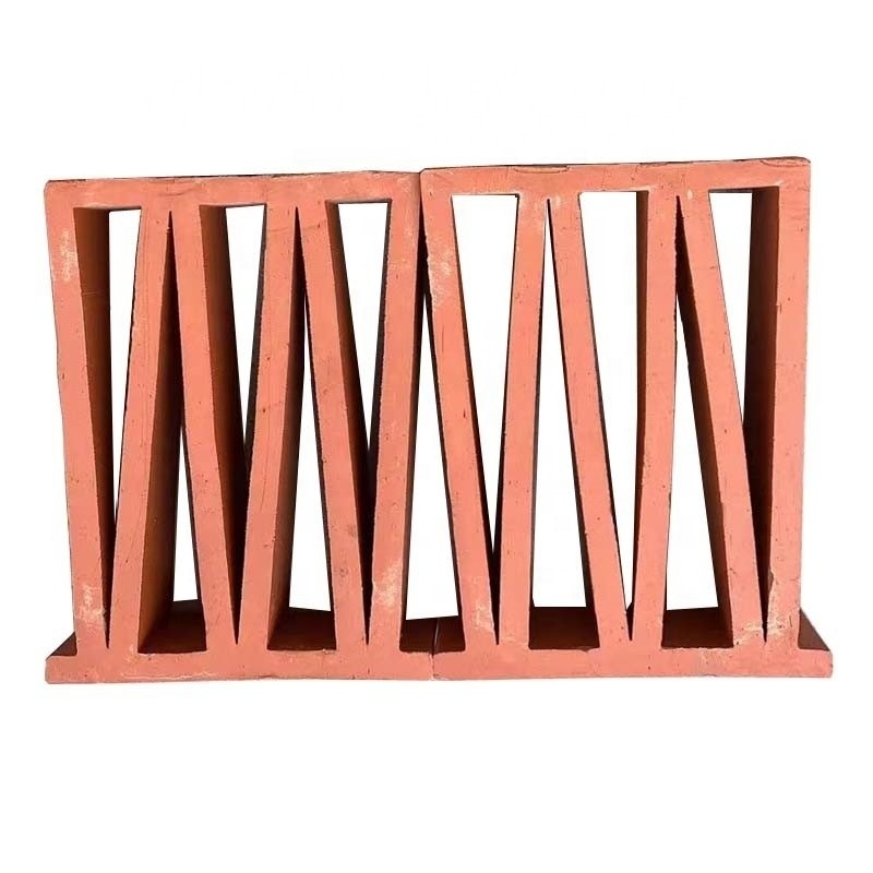 Surface en terre cuite blocs de vent Panneaux pour briques d'argile jaune en forme de M et carreaux de pare-brise
