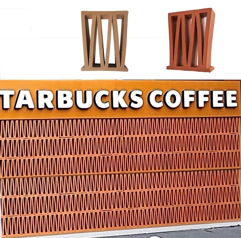Matt Surface Sintered Technique Blocs de briques décoratifs pour la ventilation dans les cafés et les restaurants chinois