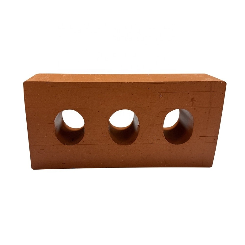 Isolement thermique de 800 degrés Centigrade Maison en terre cuite Bloc de construction Matériau décoratif Rectangle creux Perforé en brique à l'extérieur