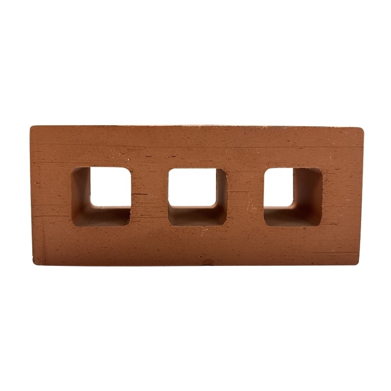 Isolement thermique de 800 degrés Centigrade Maison en terre cuite Bloc de construction Matériau décoratif Rectangle creux Perforé en brique à l'extérieur