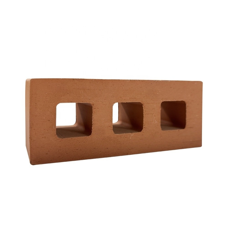 Isolement thermique de 800 degrés Centigrade Maison en terre cuite Bloc de construction Matériau décoratif Rectangle creux Perforé en brique à l'extérieur
