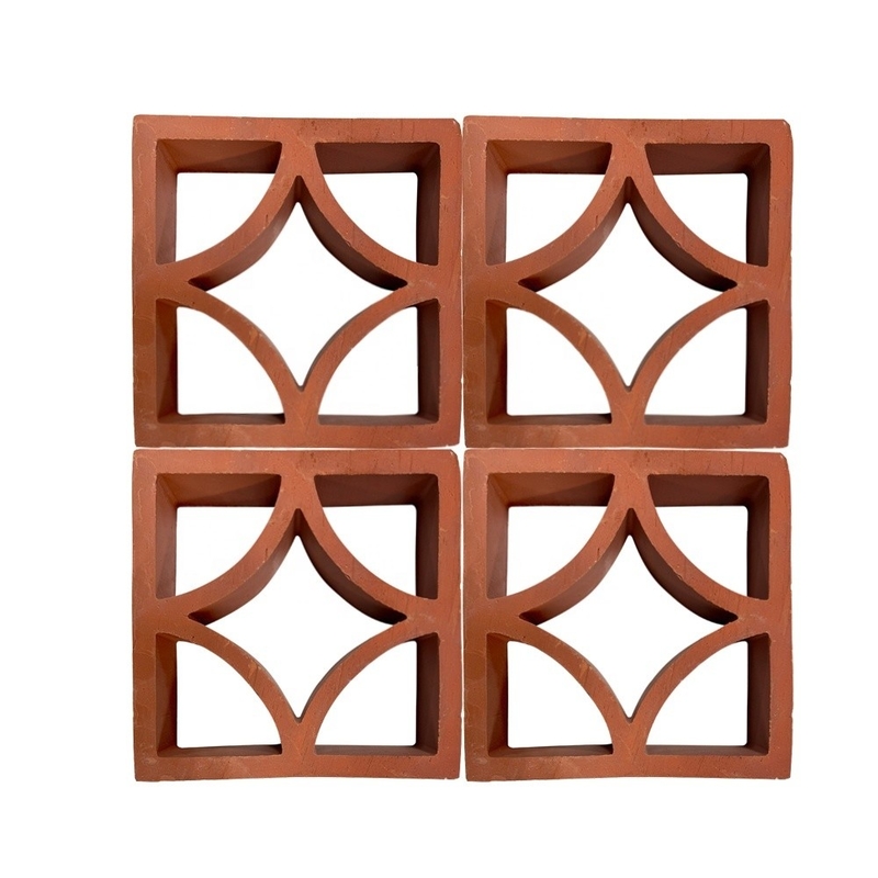 7% d'absorption panneau de façade en terre cuite carreaux de chemin de brise dans le design classique pour la décoration de jardin en briques décoratives