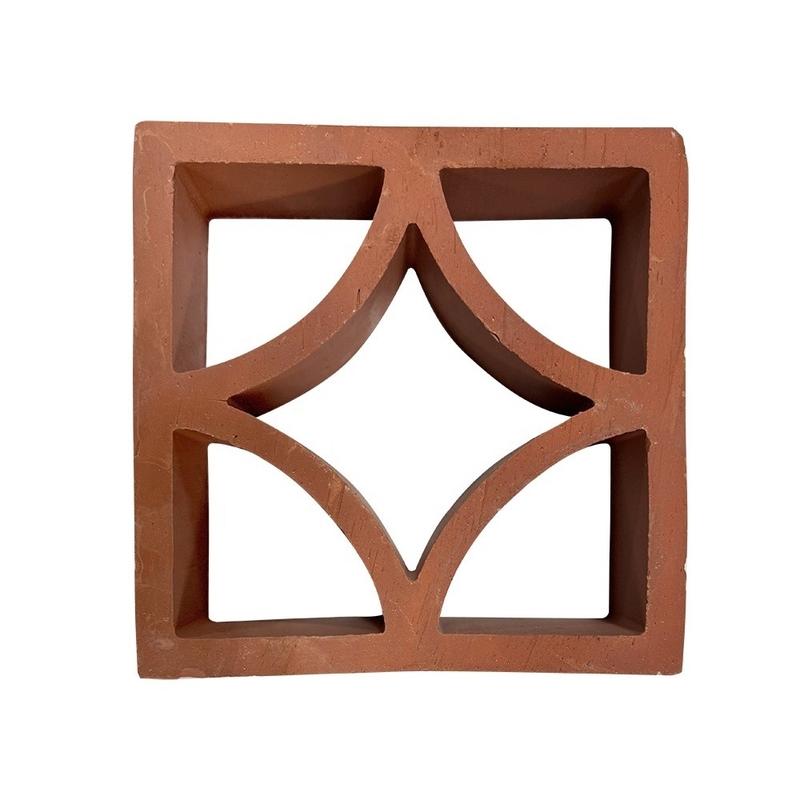 7% d'absorption panneau de façade en terre cuite carreaux de chemin de brise dans le design classique pour la décoration de jardin en briques décoratives